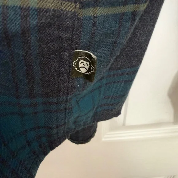 HOWLER BROS. BUTTON UP FLANNEL SHIRT XXL (MINT) - Picture 3 of 6